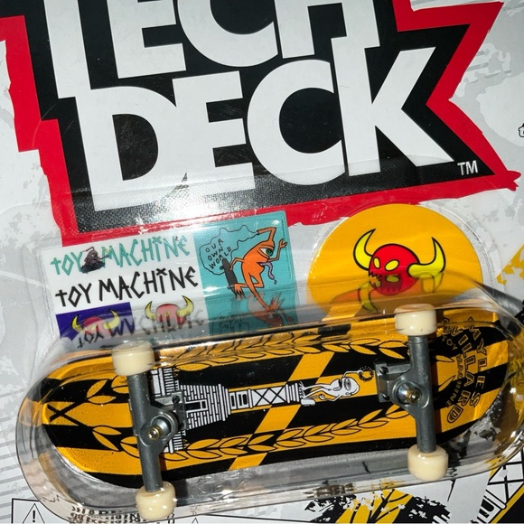Tech Deck * Series 3 * Toy Machine * Yellow And Black *  Brand New * Sealed - Picture 4 of 16